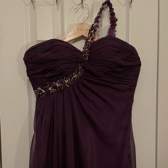 LA FEMME Purple Prom Dress - Size 6 - Picture 1 of 2